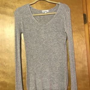 A soft long sleeve basic grey shirt